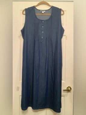 VTG Anthony Richards Denim Jumper Sleeveless 3x Dress.           3246